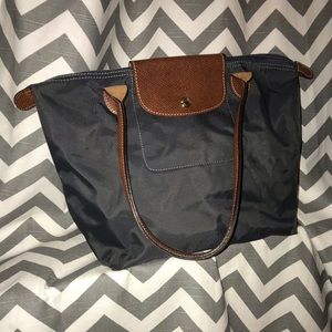 Longchamp blue/grey purse